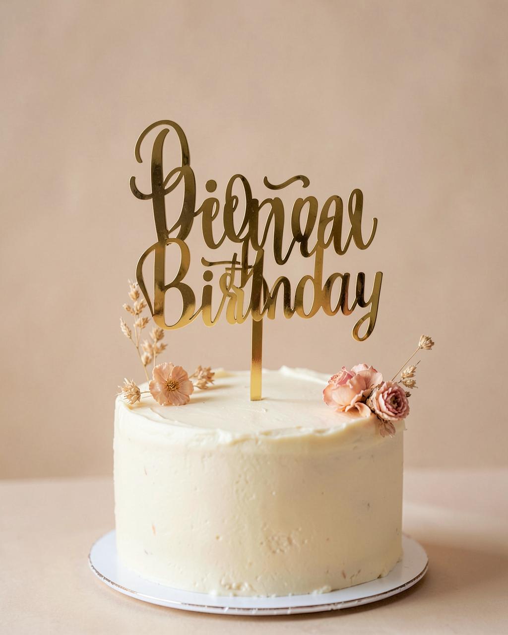 Birthday Name Cake Topper