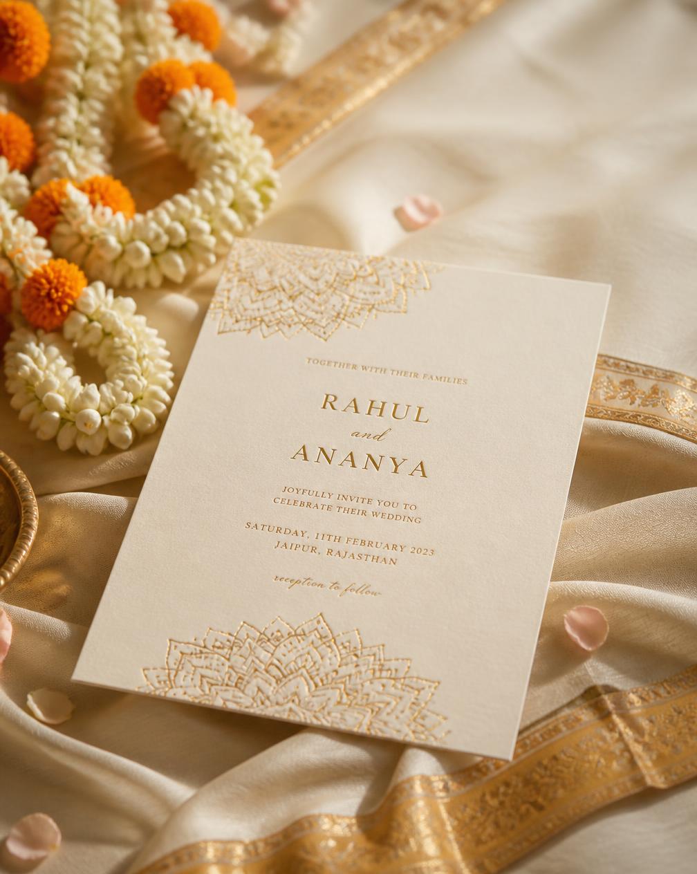 Hindu Wedding stationery