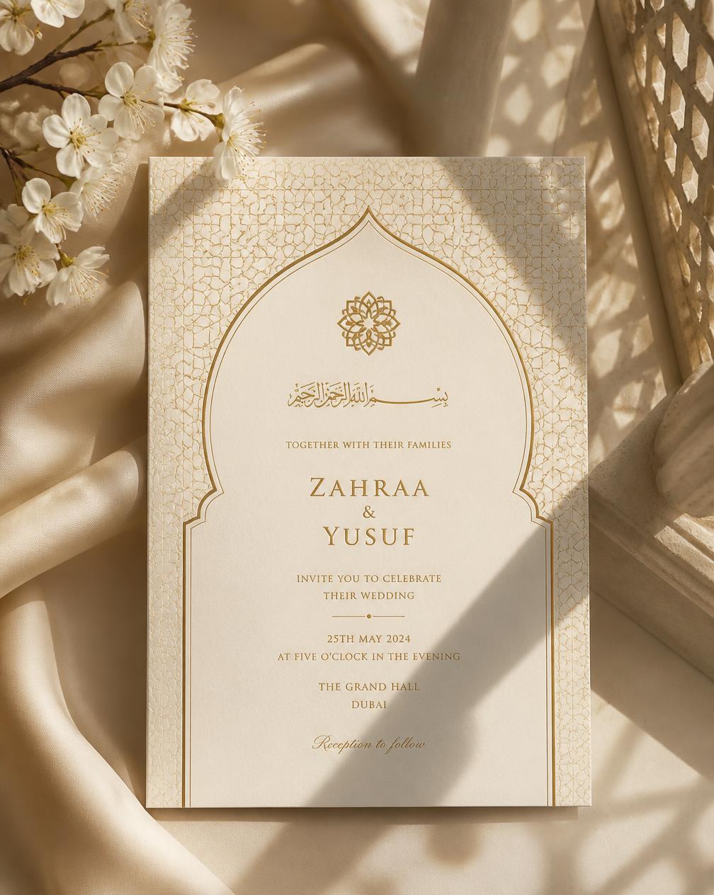 Muslim Wedding stationery